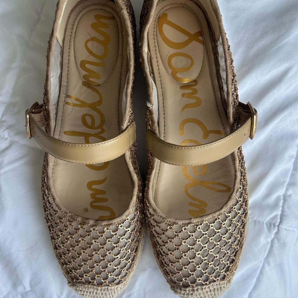 Sam Edelman Tan Espadrille Mary Janes - Picture 2 of 6